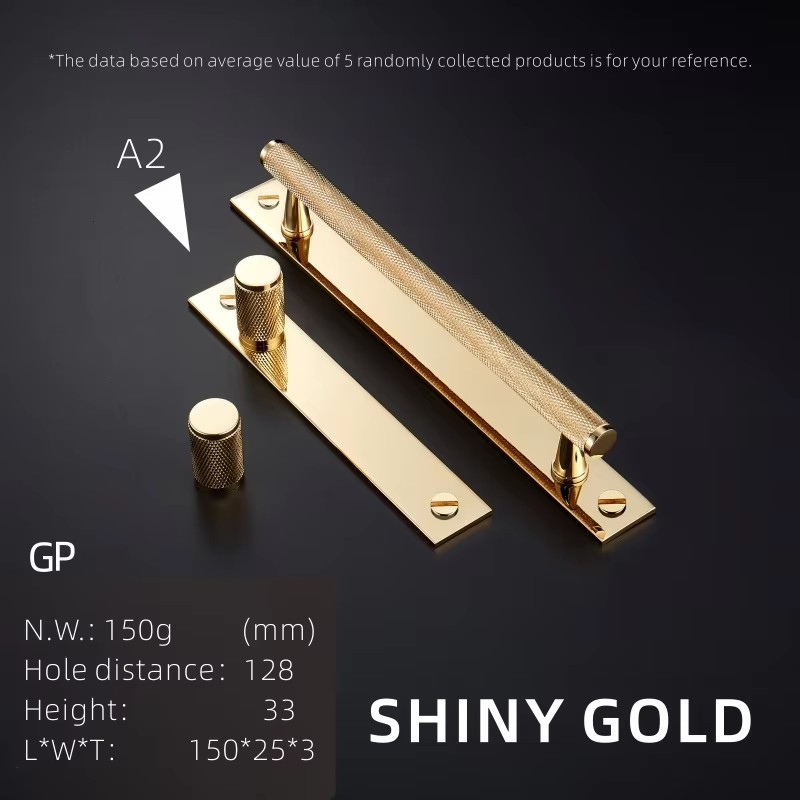 Dooroom Brass Furniture Handles Knurling Gold Black Modern Wardrobe Cabinet Dresser Cupboard Drawer Pulls Knobs bar Knurled DOOROOM