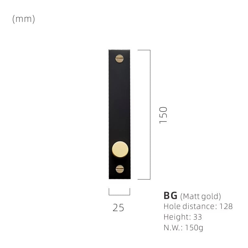 Dooroom Brass Furniture Knurled Unfold/Conceal Install Modern Gold Black Wardrobe Dresser Cupboard Cabinet Drawer Pulls  bar DOOROOM