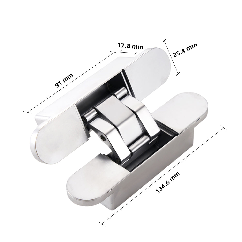 Dooroom Brass Invisible Door Hinge Hidden Solid Wood Door Folding Door Hidden Cross 3D Hinges Gold Black Bright Chrome Hardware DOOROOM