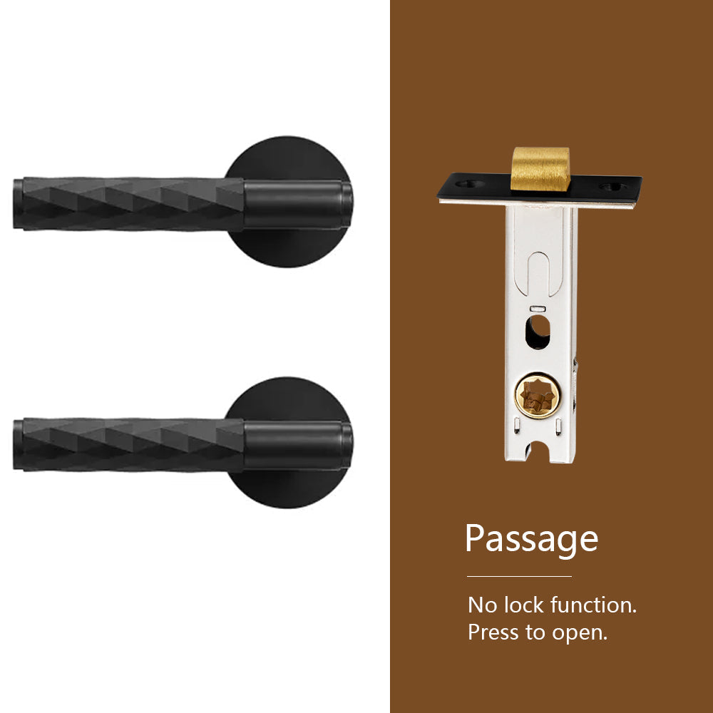 Dooroom Brass Silent Split Door Lock Bedroom Interior Anti-theft Mechanical Lock Security Mute Bathroom Door Handle Locks DOOROOM