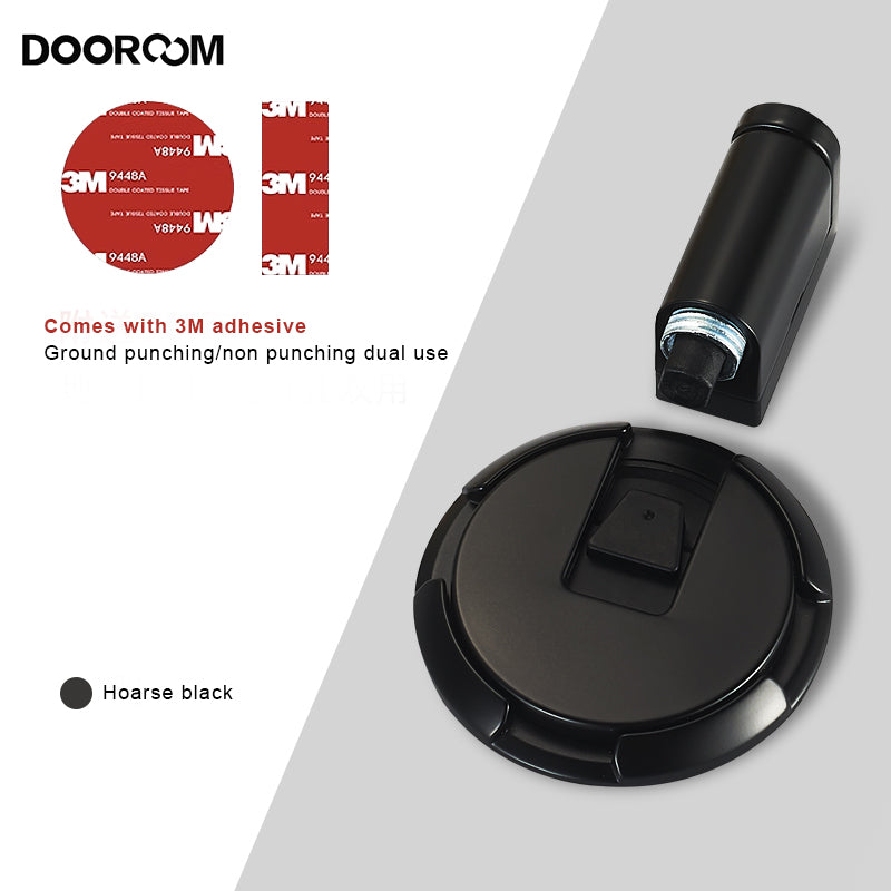 Dooroom Windproof Door Stopper Indoor Heavy Duty Floor Stop Keep Door Open Mechanical NoDrilling Door Stopper with Screws DOOROOM