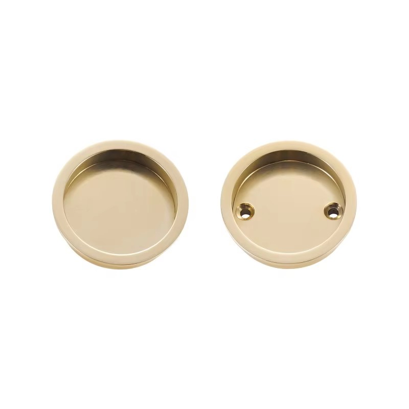 Dooroom Brass Sliding Door Handle Door Lock Set Kitchen Bathroom Wood Door Modern Inlaid Super Thin Shiny PVD Gold Matt Black DOOROOM