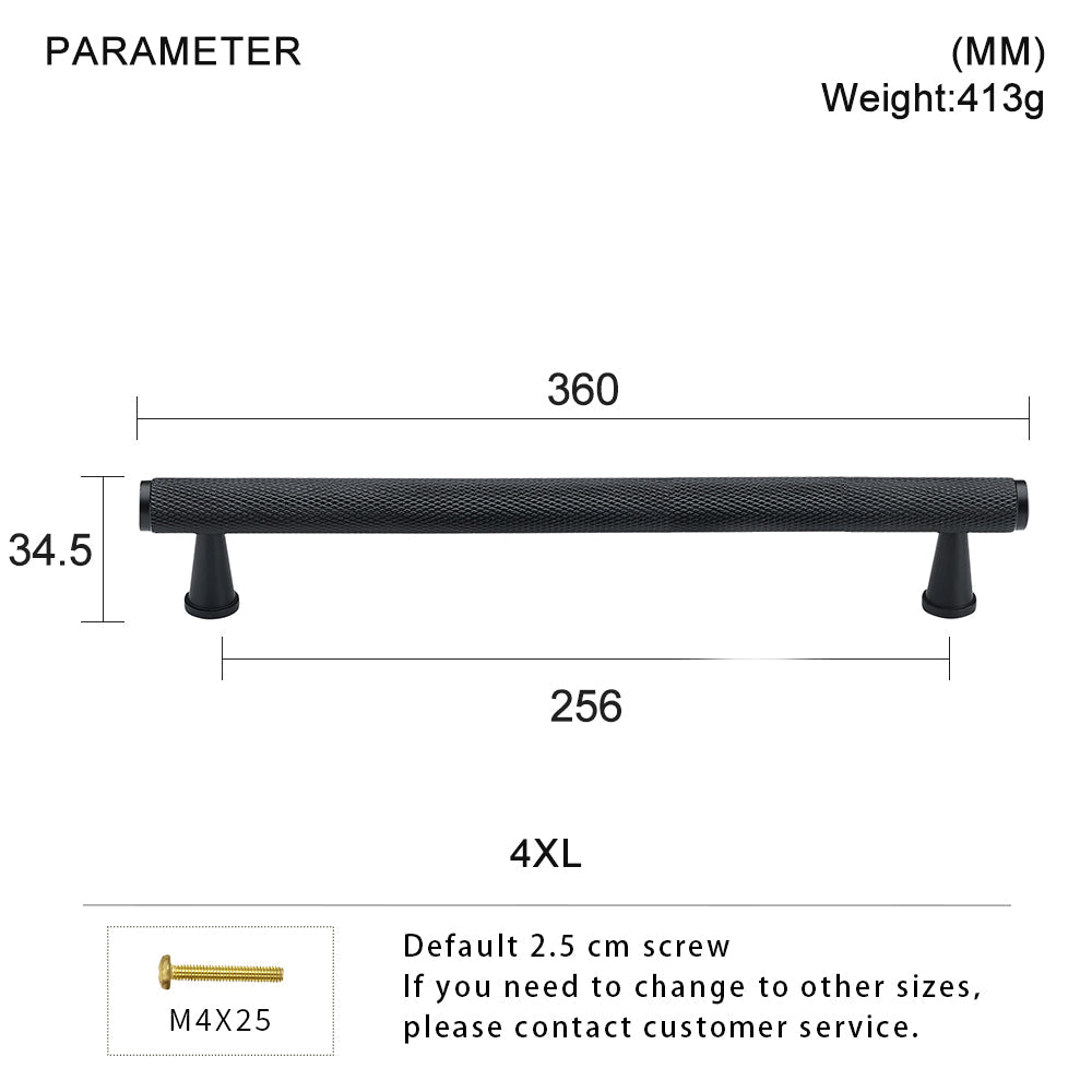 Dooroom Brass Knurled Devise Furniture Handles Gold Black Modern Wardrobe Cabinet Dresser Cupboard Drawer Pulls Knobs Bar DOOROOM