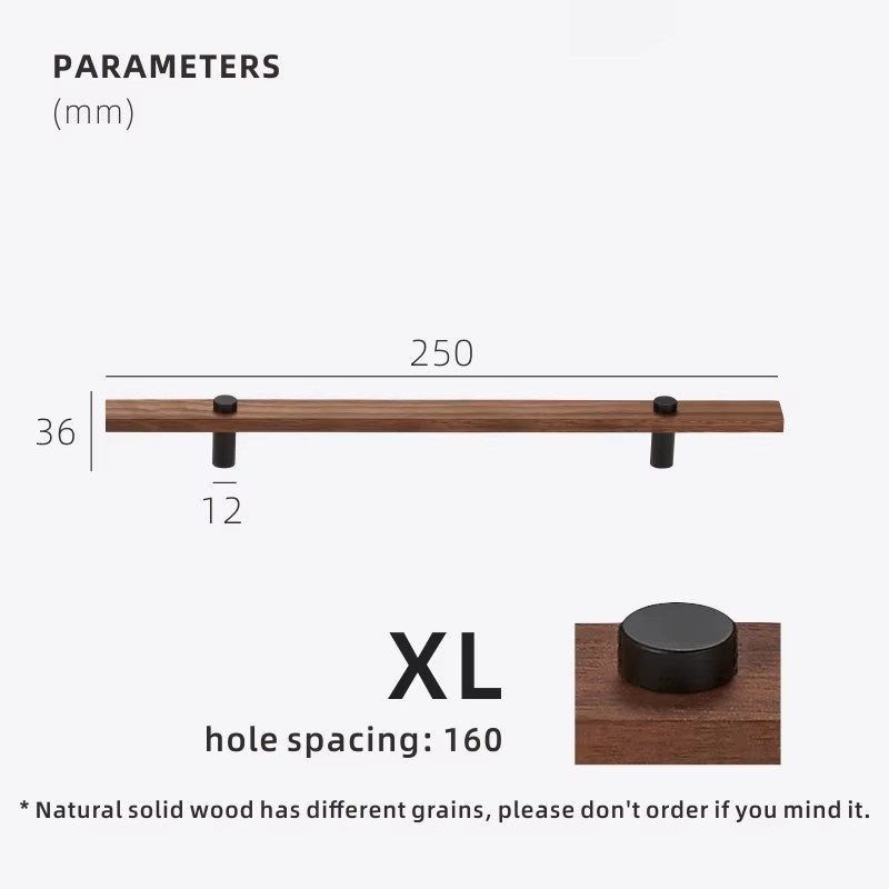 Dooroom Walnut Brass Furniture Handles Long Modern Pulls Cupboard Wardrobe Dresser Shoe Box Wine Bar Drawer Cabinet Knobs DOOROOM
