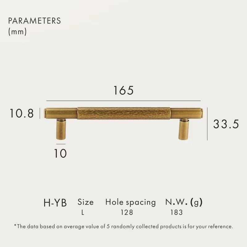 Dooroom Brass Furniture Handles Modern Hammered Yellow Bronze Cupboard Wardrobe Dresser Shoe Box Drawer Cabinet Knobs T-Bar DOOROOM