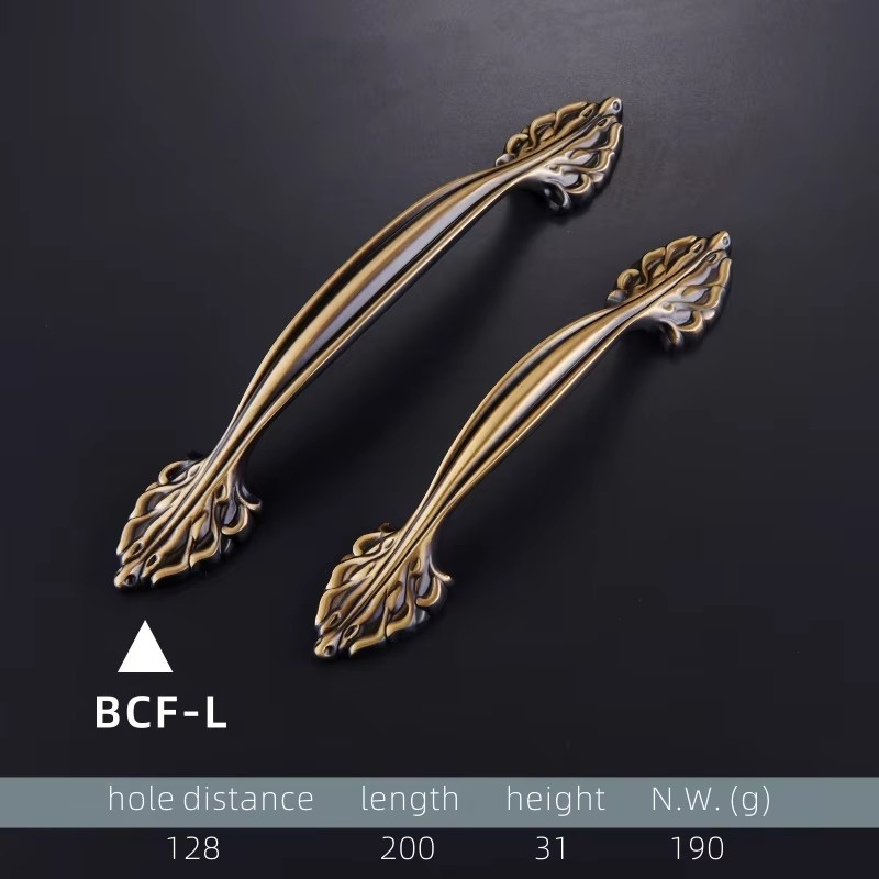 Dooroom Brass European Furniture Handles Antique American Drawer Cabinet Door Wardrobe Dresser Cupboard Pulls Gold Knobs DOOROOM