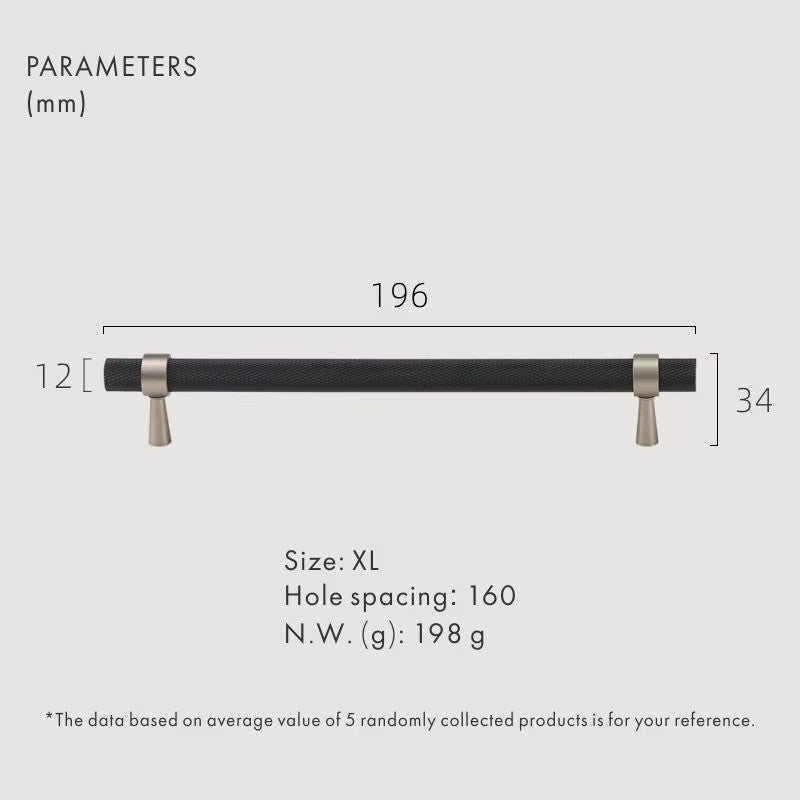 Dooroom Brass Knurled Furniture Handles Modern Matt Black Brass Silver Cupboard Wardrobe Dresser Shoe Box Drawer Cabinet Pulls DOOROOM