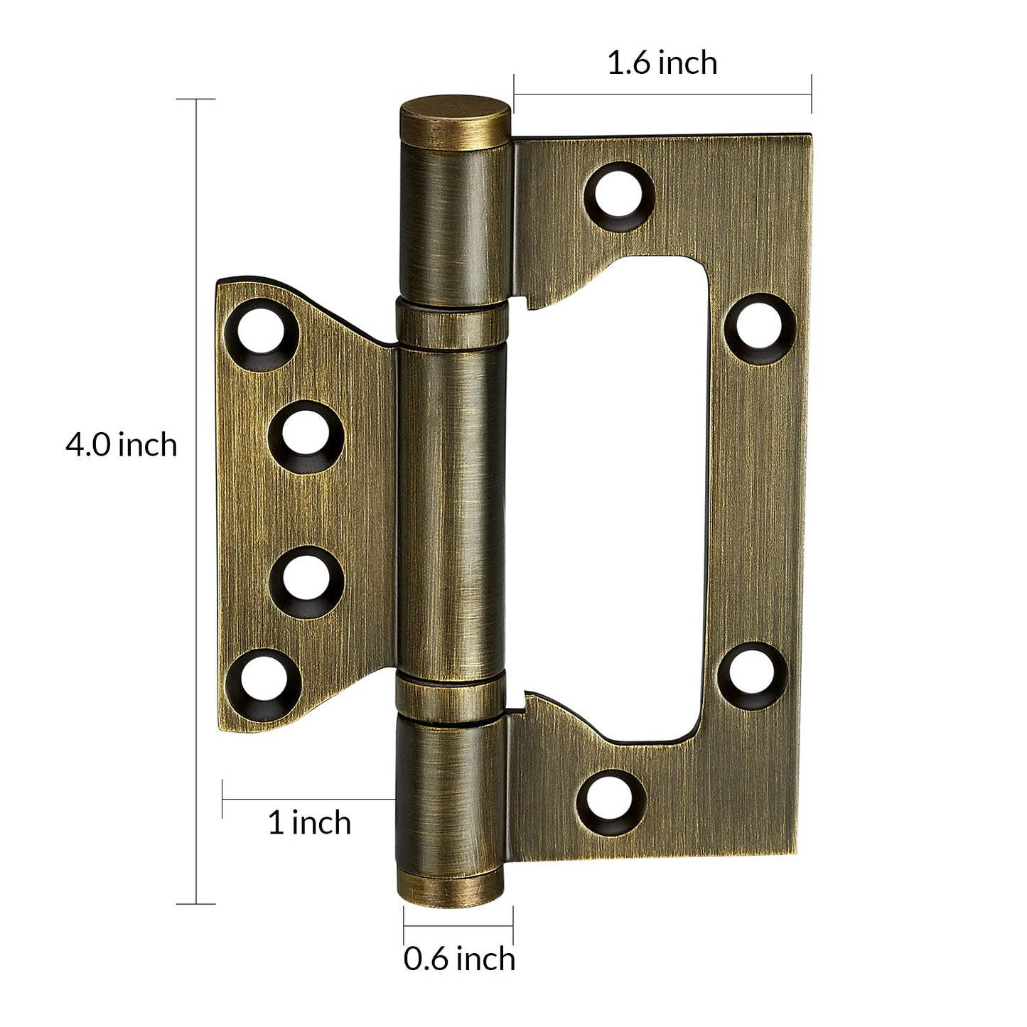 1Piece Dooroom Brass Door Hinges Free Slot Smoothly Thickening Mute Child Hinges 4 Inch DOOROOM