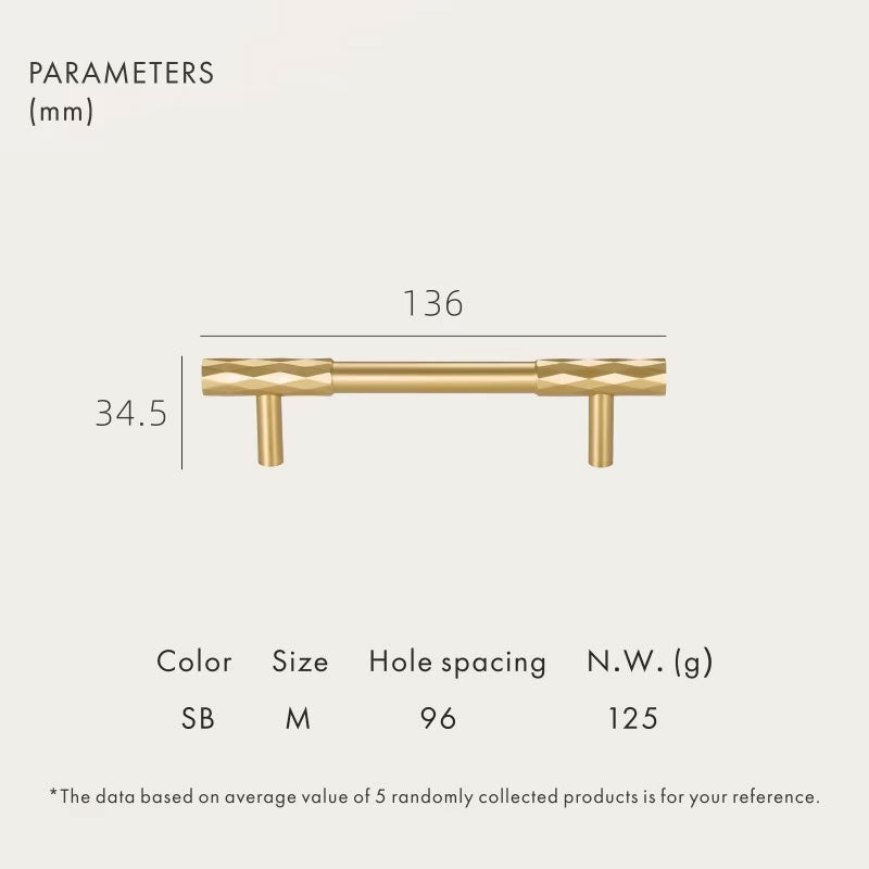 Dooroom Brass Furniture Handles Modern Hammered Long Pulls Cupboard Wardrobe Dresser Shoe Box Drawer Cabinet Round Knobs DOOROOM