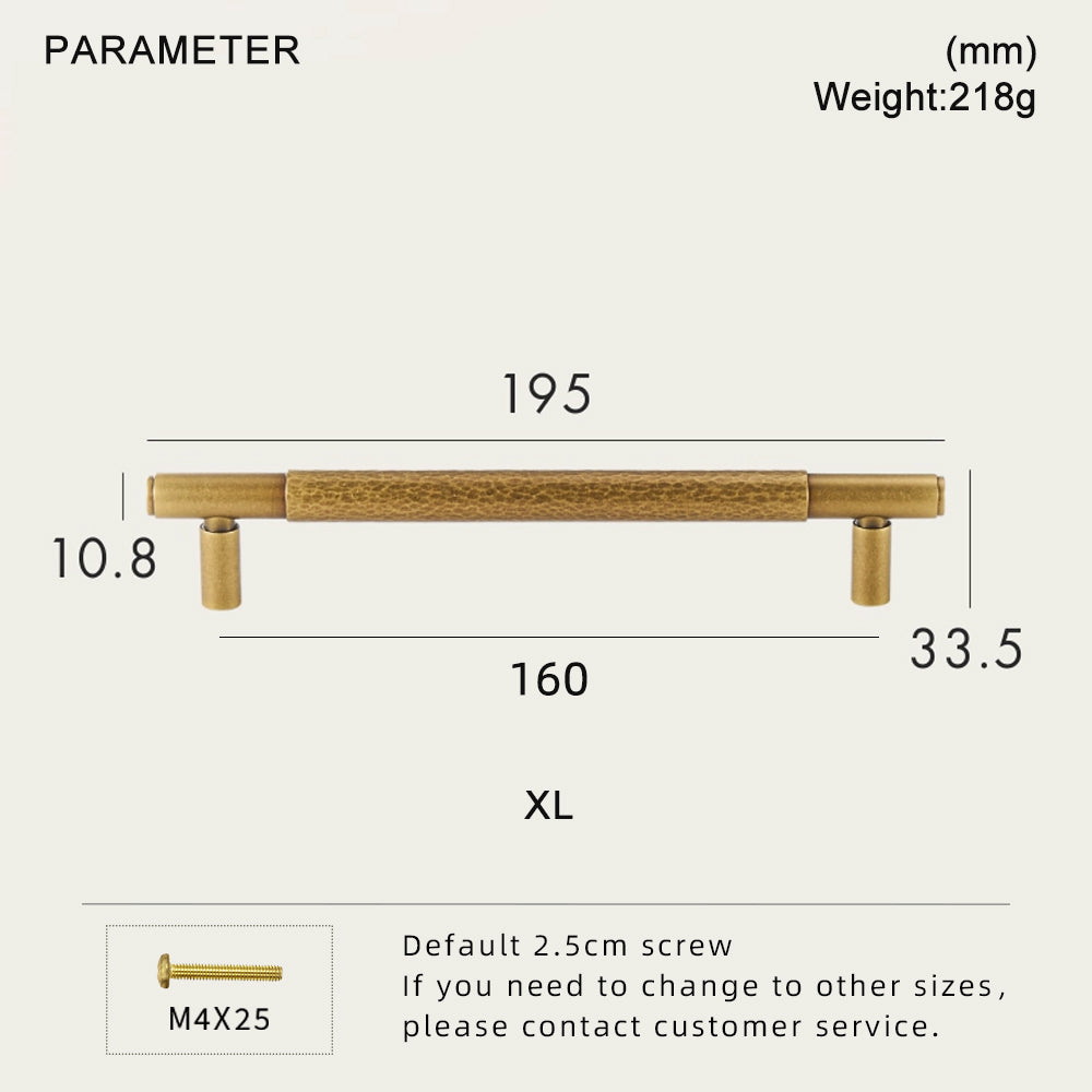 Dooroom Brass Pull Furniture Handles Modern Hammered Yellow Bronze Higher Quality Cupboard Wardrobe Dresser Drawer Cabinet Knobs DOOROOM