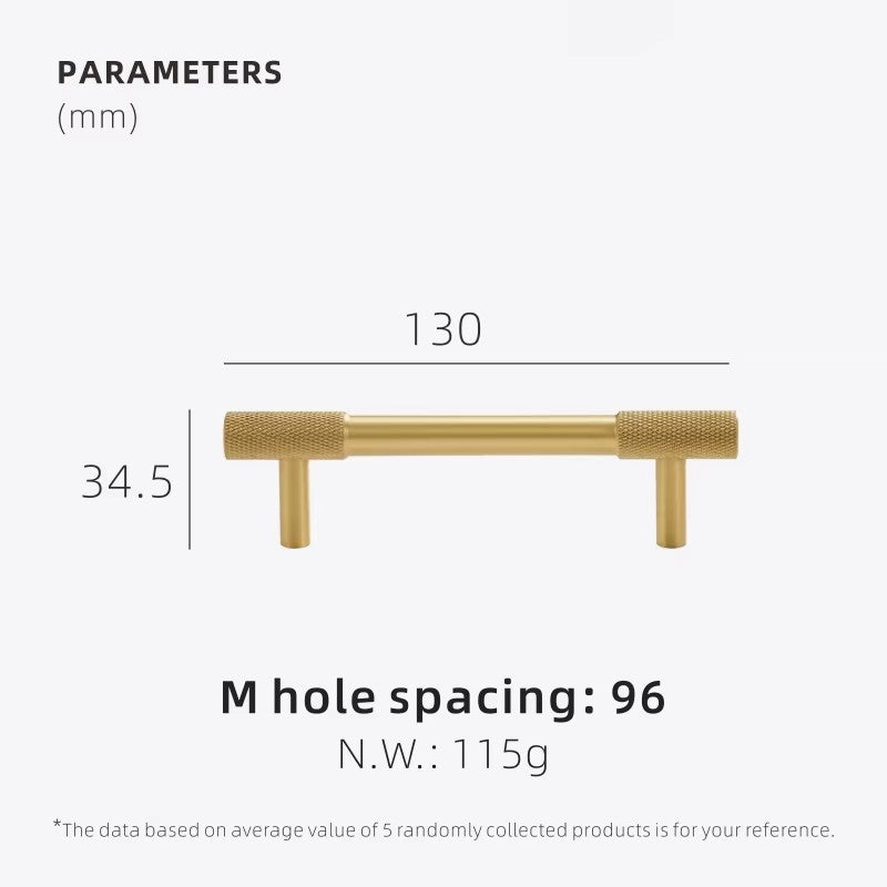Dooroom Brass Knurling Furniture Handles Long Round Modern Pulls Cupboard Wardrobe Dresser Shoe Box Drawer Cabinet Wine Bar Knob DOOROOM