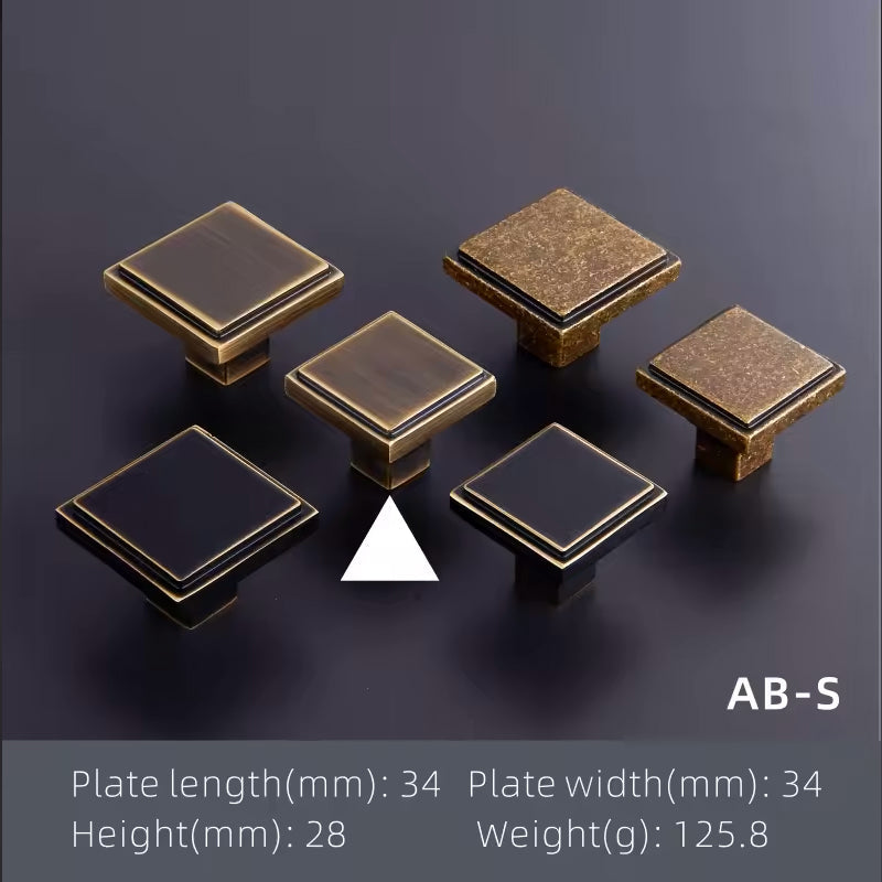 Dooroom Brass Furniture Handles Wardrobe Dresser Cupboard Cabinet Drawer Shoe Box Pulls Modern Black Antique Knobs DOOROOM
