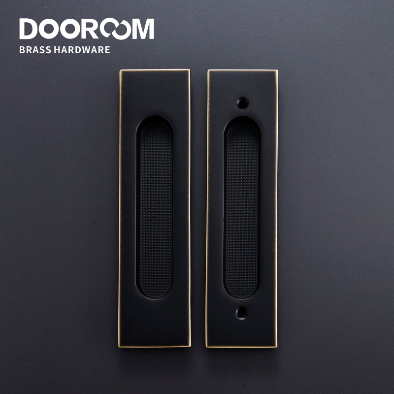Dooroom Brass Sliding Door Handles Modern American Push Pull Hidden Pulls Interior Living Room Bathroom Balcony Kichen Keyless DOOROOM
