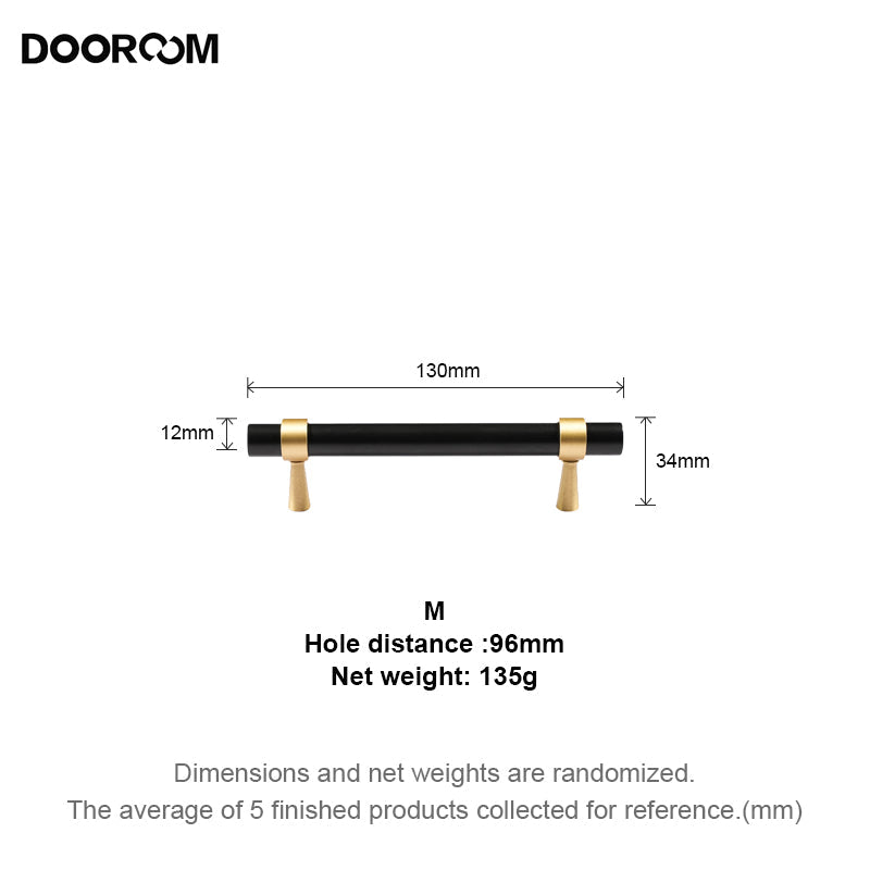 Dooroom Minimalist Furniture Handles Brass Black Walnut Original Nordic Cupboard Wardrobe Dresser Shoe Box Drawer Cabinet Knobs DOOROOM