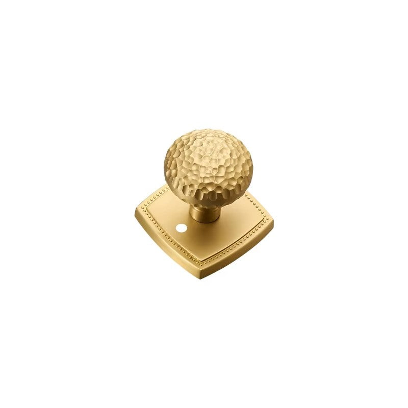 Dooroom Brass Door Lock Set Hammered Modern Bedroom Bathroom Double Lever Dummy Privacy Passage Hidden Handle Knob DOOROOM