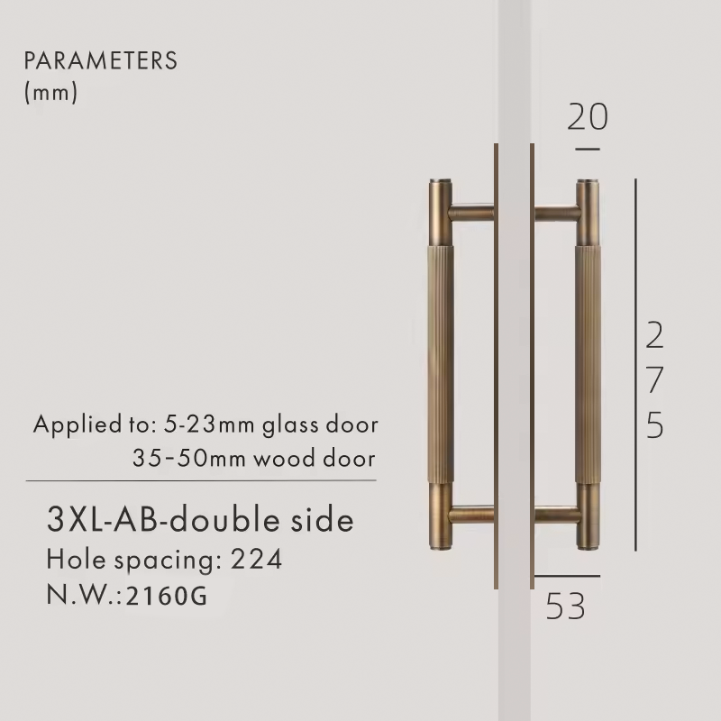 Dooroom Brass Straight Grain With Base PlateDoor Handles Double Door Wood Door Shower Room Black Antique Brass Pulls DOOROOM