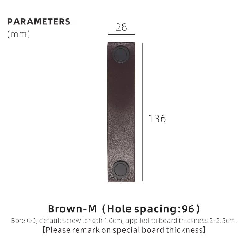 Dooroom Brass Furniture Handles Real Cow Leather Nordic Modern Wardrobe Dresser Cupboard Cabinet Drawer Shoe Box Wine Bar Pulls DOOROOM