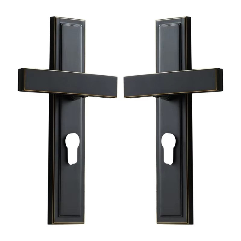 Dooroom Brass Door Lever Set Mute Italian American Interior Room Bedroom Bathroom  Double Open Wood Door Lock Dummy Handle Pull DOOROOM