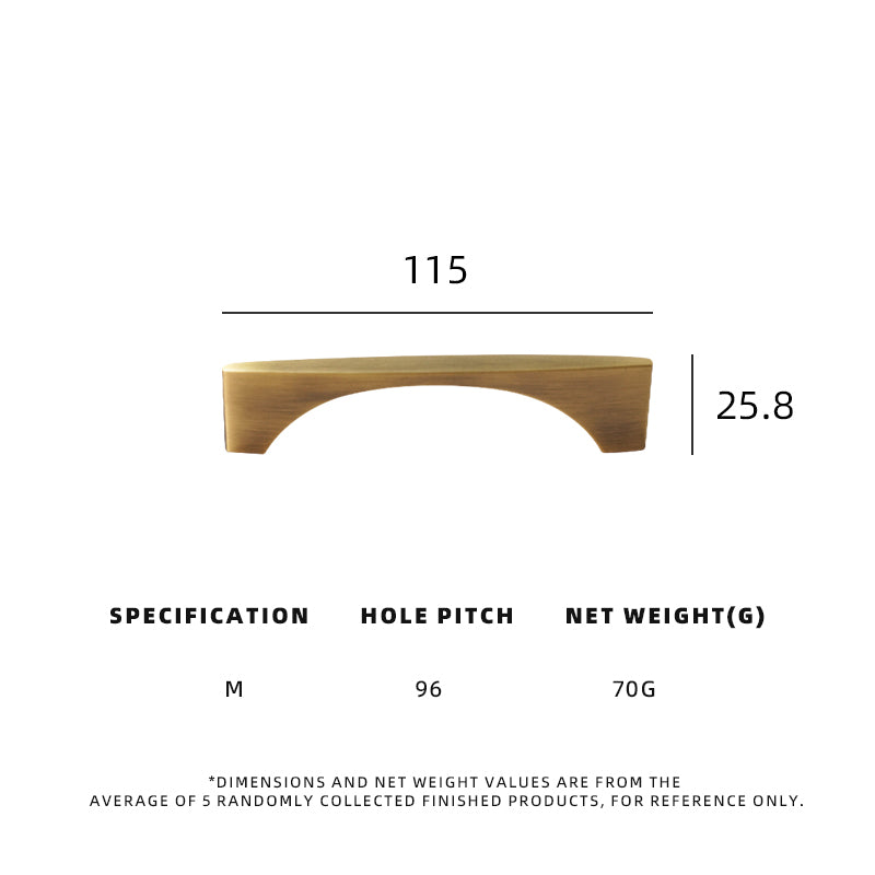 Dooroom High Quality Solid Brass Handle Minimalist Design Window Cabinet Door Drawer Kitchen Handle DOOROOM