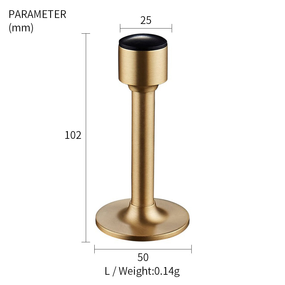 Dooroom Brass Door Stops Hole Free Bathroom Door Stopper Heavy Duty Floor Wall Mount Bumper Non-magnetic Door Holder Catch DOOROOM