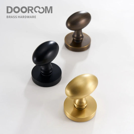 Dooroom Brass Door Lock Set Modern Interior Bedroom Bathroom Double Wood Door Lever Set Dummy Privacy Passage Hidden Door Lock DOOROOM