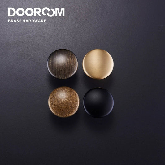 Dooroom Brass Furniture Handles Simple American Wardrobe Dresser Cupboard Cabinet Door Drawer Shoe Box Pulls Pastoral Knobs DOOROOM