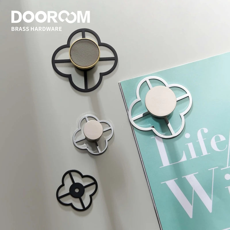 Dooroom Brass Furniture Handle Hook Gasket Rural Style Personalized Decoration Washer DOOROOM