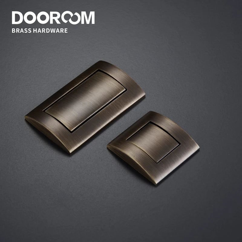 Dooroom Brass Handles Wardrobe Dresser Cupboard Cabinet Door Drawer Shoe Box Furniture Kitchen Knobs Black Bronze Gold Pulls DOOROOM