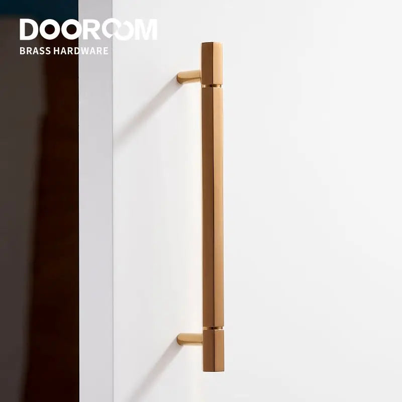 Dooroom Brass Furniture Handles Shiny Rose Gold Black Titanium Bright Chrome Cupboard Wardrobe Dresser Drawer Cabinet Pulls DOOROOM