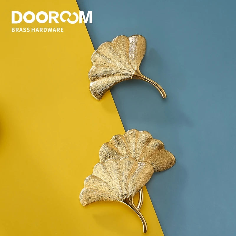 Dooroom Brass Handles Gold Silver Furniture Pulls Natural Light Luxury Wardrobe Dresser Cupboard Cabinet Drawer Pulls Knobs DOOROOM
