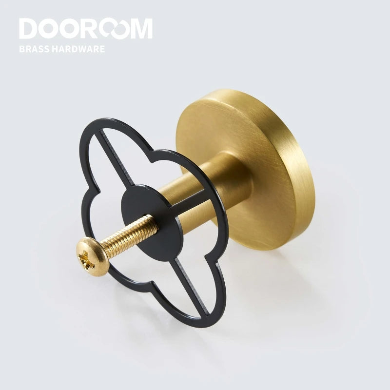 Dooroom Brass Furniture Handle Hook Gasket Rural Style Personalized Decoration Washer DOOROOM