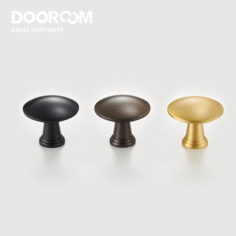 Dooroom Brass Furniture Handles Fresh Simple Nordic American Wardrobe Dresser Cupboard Cabinet Drawer Round Pulls Knobs  DOOROOM