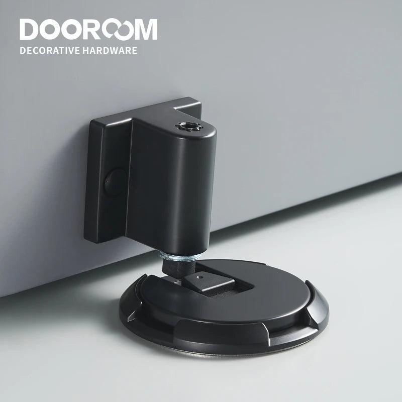 Dooroom Zinc Alloy Door Stops Heavy Duty Invisiable Punch Free Door Holder Non-Magnetic Door Stopper Catch DOOROOM