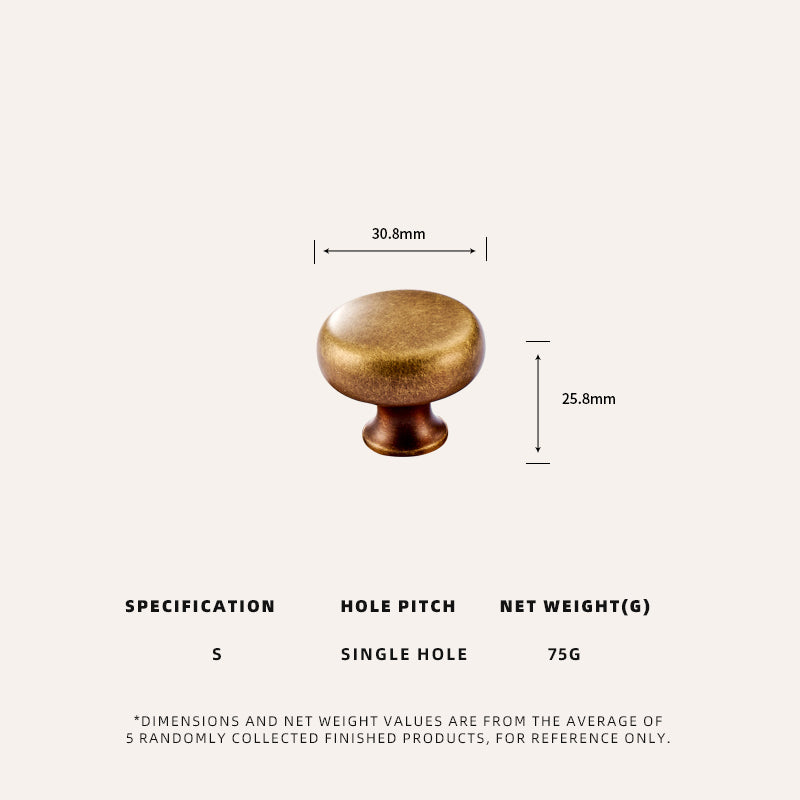 Dooroom Retro Brass Handles Pulls with Base Home Cupboard Wardrobe Dresser Shoe Box Drawer Cabinet Knob Kitchen Storage Gabinete DOOROOM