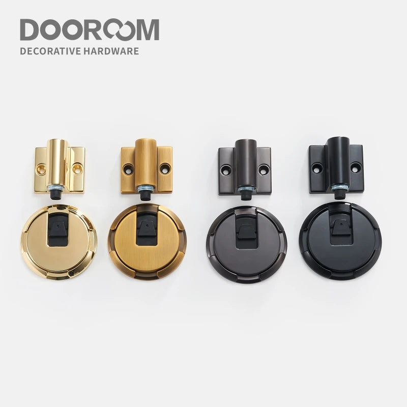 Dooroom Zinc Alloy Door Stops Heavy Duty Invisiable Punch Free Door Holder Non-Magnetic Door Stopper Catch DOOROOM