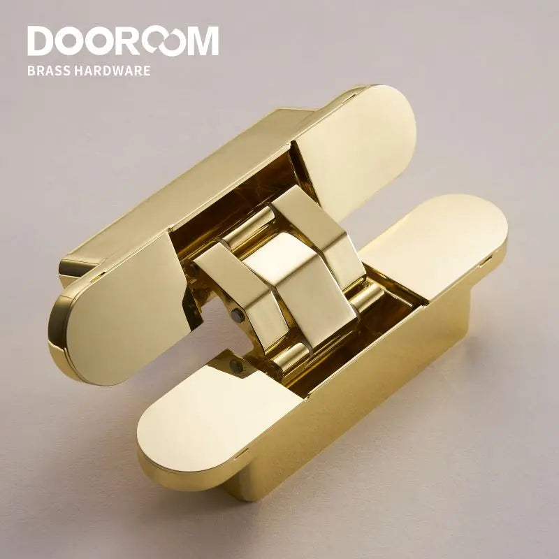 Dooroom Invisible Door Hinges 3D Adjustable Bearing Hinges Shiny Gold Black Bright Chrome Zinc Alloy Butt Hinge DOOROOM
