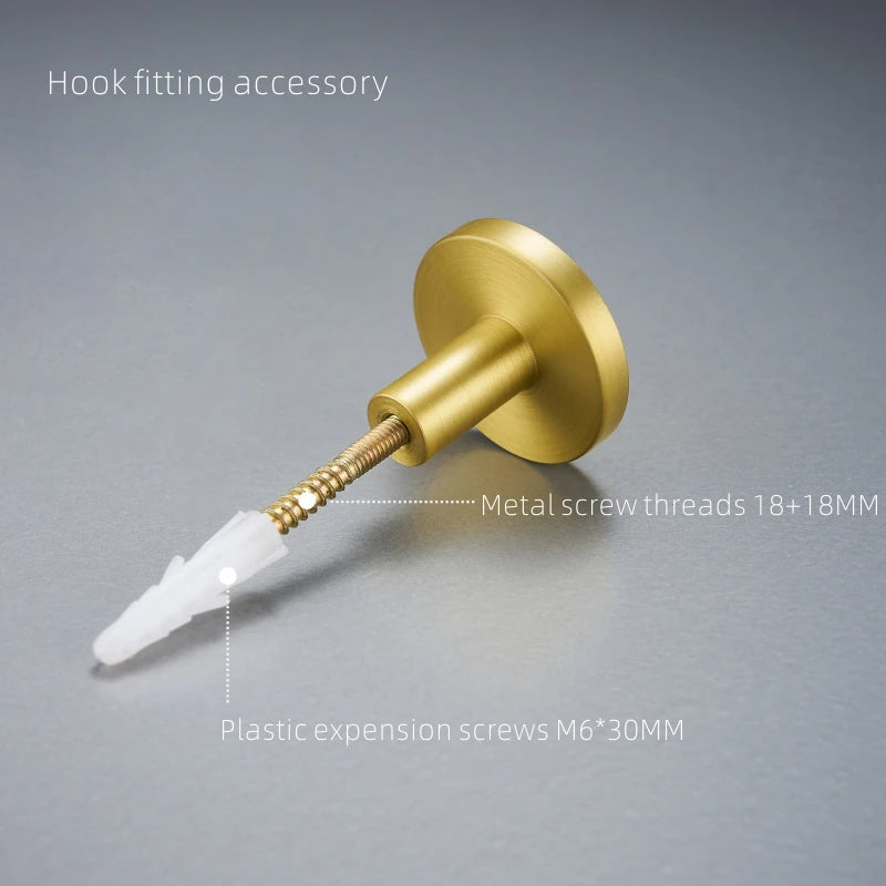 Dooroom Brass Leather Colorful Hooks Bathroom Indoor Kitchen Hallway Wall Clothes Hangers Wall Hangings Row Hooks DOOROOM