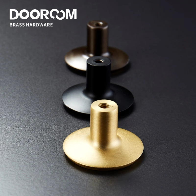 Dooroom New Solid Brass Furniture Handles Comfortable Cabinet Door Wardrobe Dresser Drawer Pulls American Rural Knobs DOOROOM