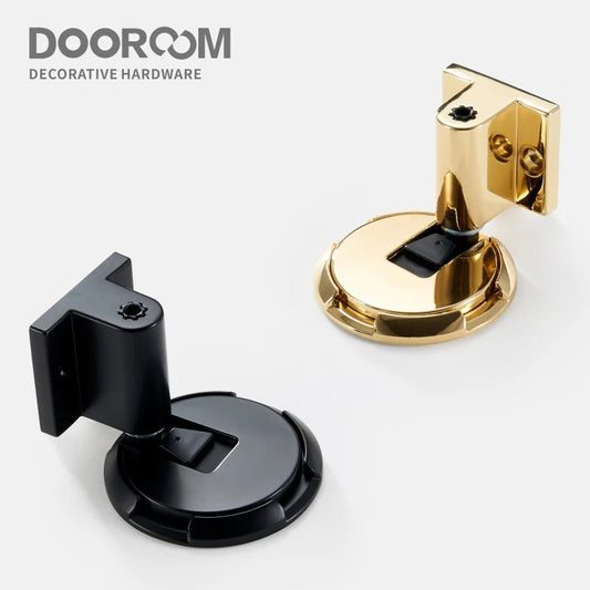 Dooroom Zinc Alloy Door Stops Heavy Duty Invisiable Punch Free Door Holder Non-Magnetic Door Stopper Catch DOOROOM