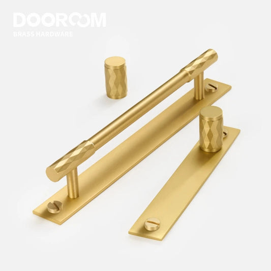 Dooroom Brass Furniture Handles Modern Hammered Black Gold Cupboard Wardrobe Dresser Shoe Box Drawer Cabinet Knobs Pulls DOOROOM
