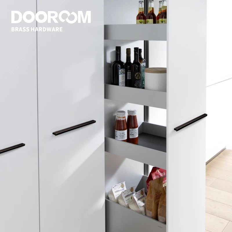 Dooroom Zoe Brass Furniture Handles Long Modern Matt Wardrobe Dresser Cupboard Cabinet Door Drawer Pulls Knobs DOOROOM