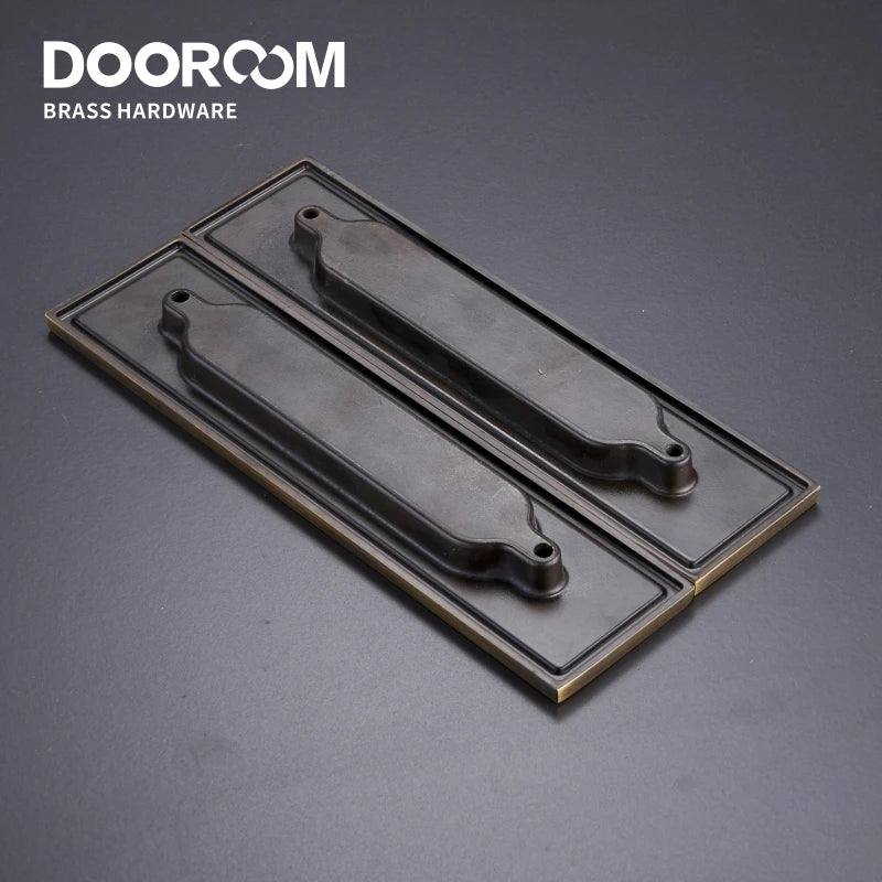 Dooroom Brass Sliding Door Handles Modern Stripy Push Pull Hidden Handle Interior Living Room Bathroom Balcony Keyless DOOROOM