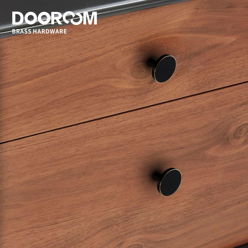 Dooroom Brass Furniture Handles Nordic Fresh Chinese American Gold/Black/Bronze Cabinet Door Drawer Wardrobe Dresser Pulls Knobs DOOROOM