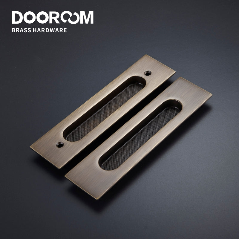 Dooroom Brass Sliding Door Handles Modern American Push Pull Hidden Pulls Interior Living Room Bathroom Balcony Kichen Keyless DOOROOM