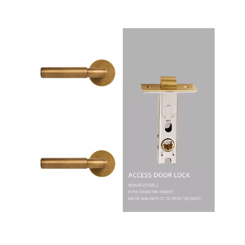 Dooroom Brass Door Lock Simplicity In Solid Colours Interior Bedroom Bathroom Lock Door Dummy Lock Passage Privacy Lock DOOROOM