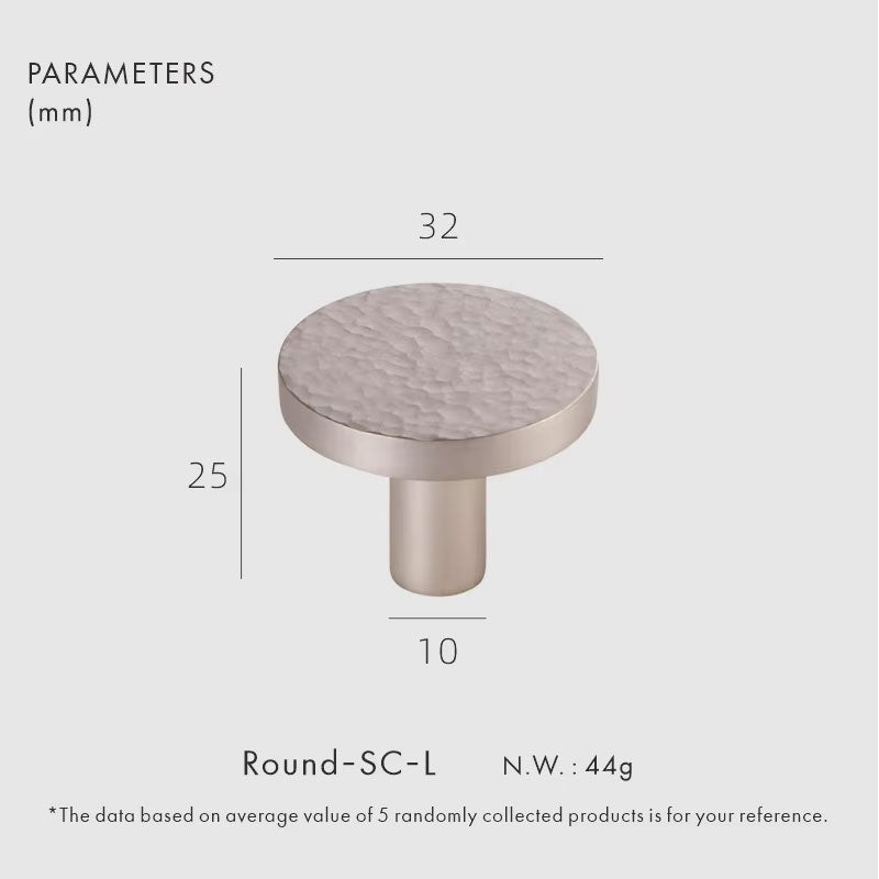 Dooroom Brass Furniture Handles Hammered Bright Satin Chrome Round Hexagon Cupboard Wardrobe Dresser Drawer Cabinet Knobs DOOROOM