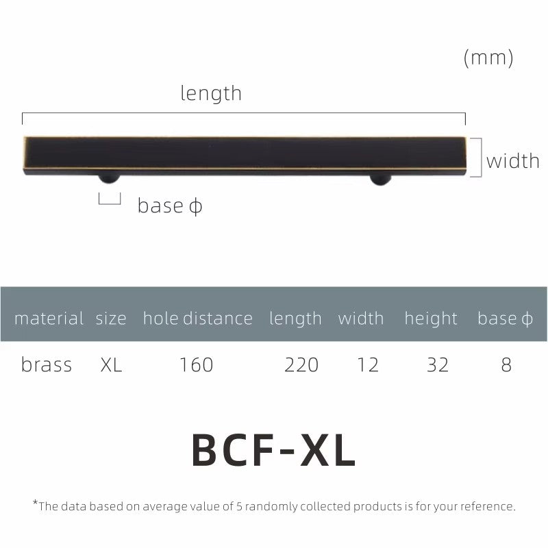 Dooroom Dulu Brass Furniture Handles Modern Wardrobe Dresser Cupboard Drawer Cabinet Door Long Square Black/Gold Pulls Knobs DOOROOM
