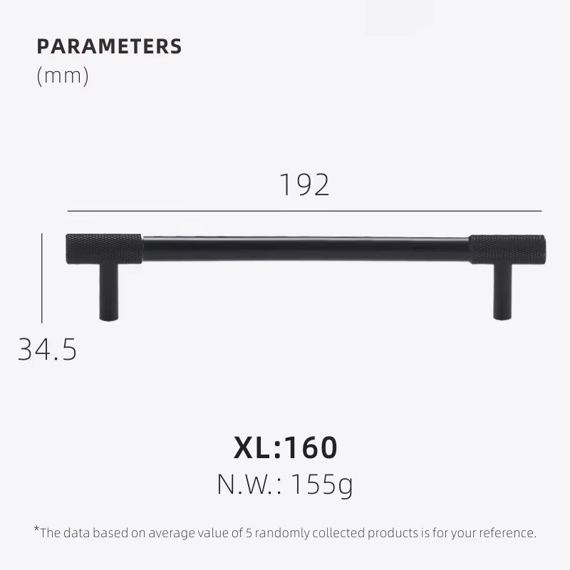 Dooroom Brass Knurling Furniture Handles Long Round Modern Pulls Cupboard Wardrobe Dresser Shoe Box Drawer Cabinet Wine Bar Knob DOOROOM