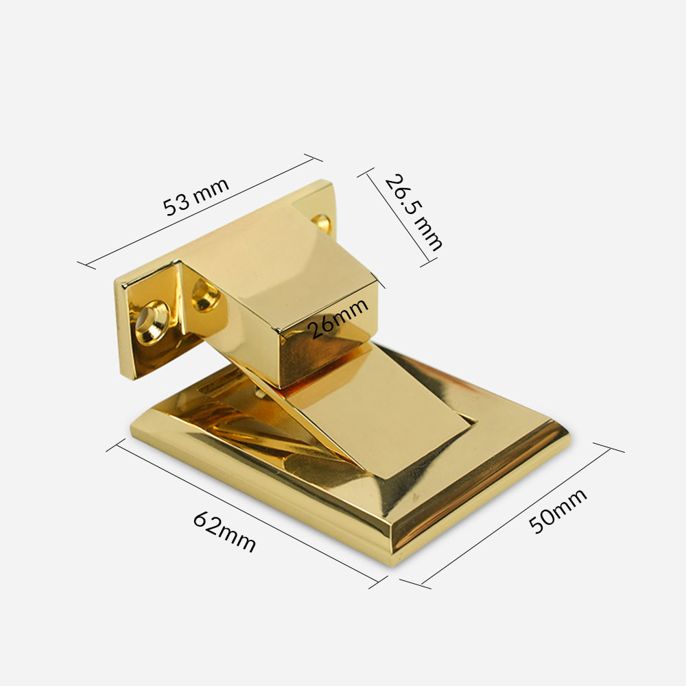Dooroom Brass Door Stops Punch Free Invisible Magnetic Door Holder Underfloor Heating Door Bumper Catch Free Tapes DOOROOM