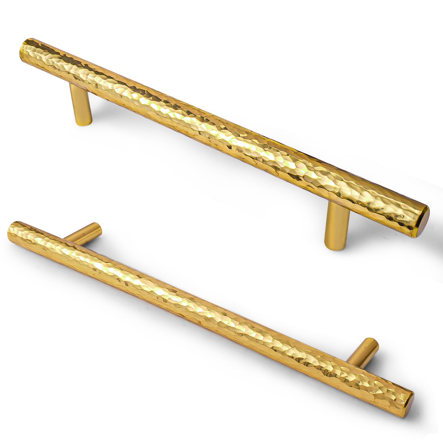 Set of 6 Vintage Hammered Bar Pulls DOOROOM